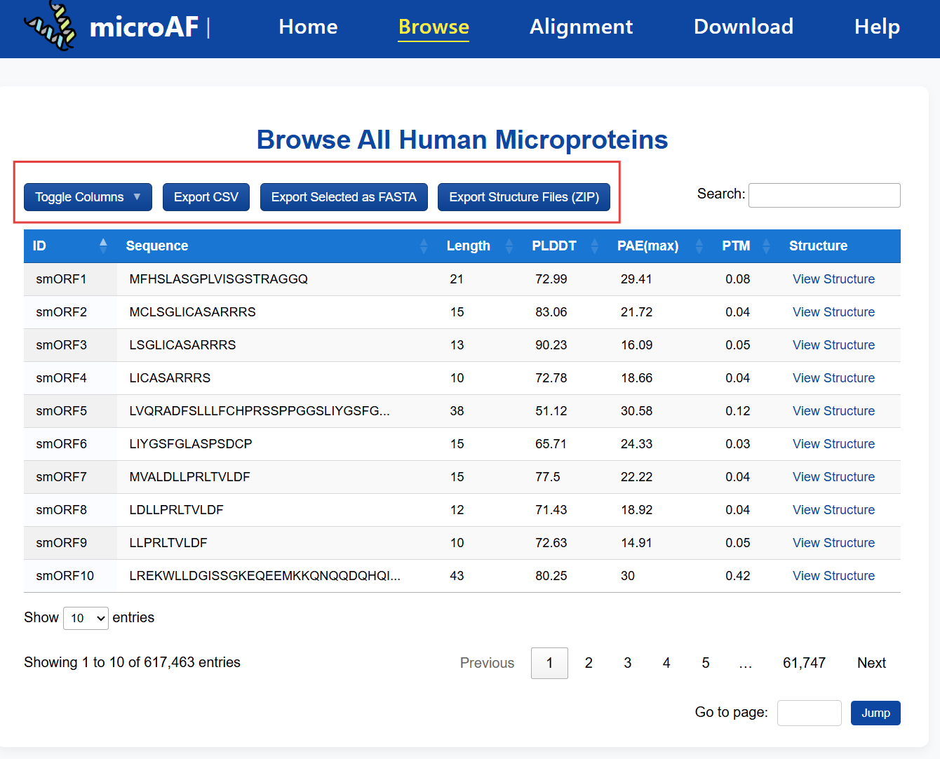 Search example